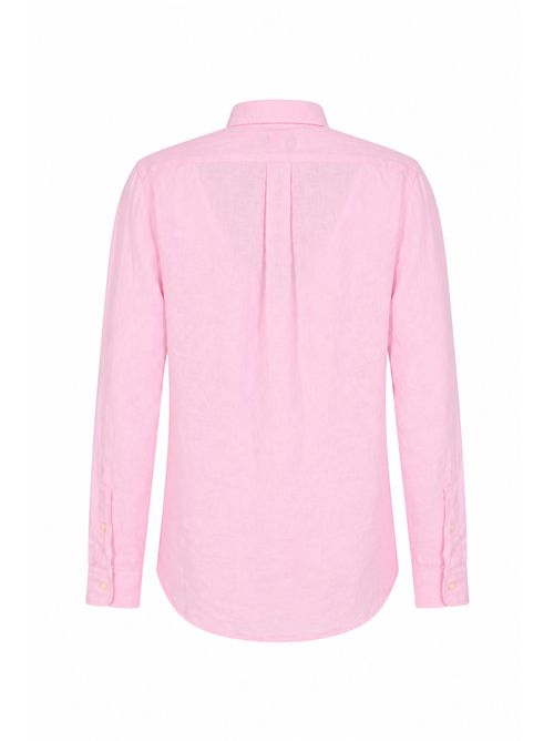 Camicia button-down in lino Pink POLO RALPH LAUREN | 710966294009